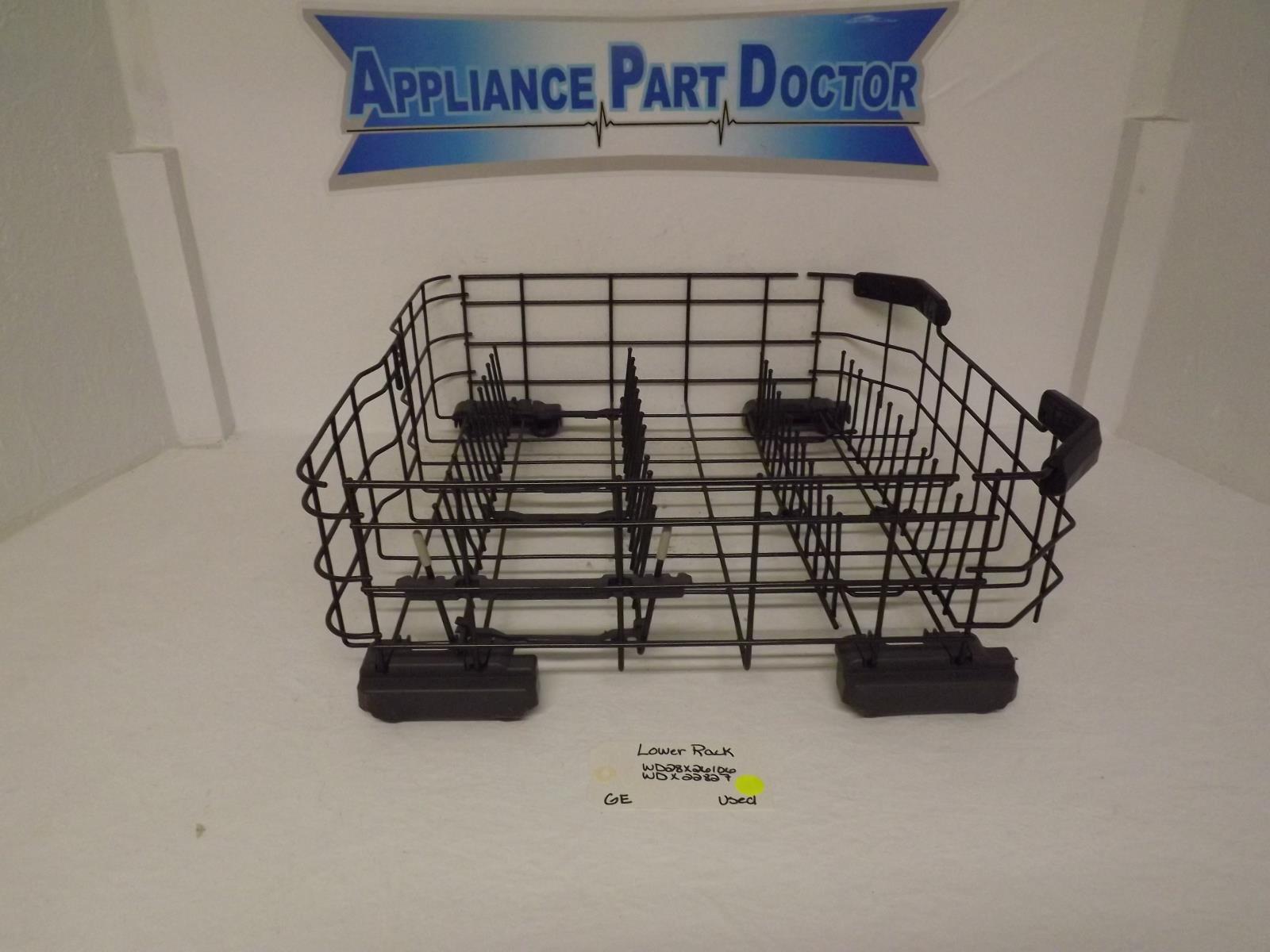 GE Dishwasher WD28X26106 WD28X22827 Lower Rack Used GE Dishwasher WD28X26106 WD28X22827 Lower Rack Used